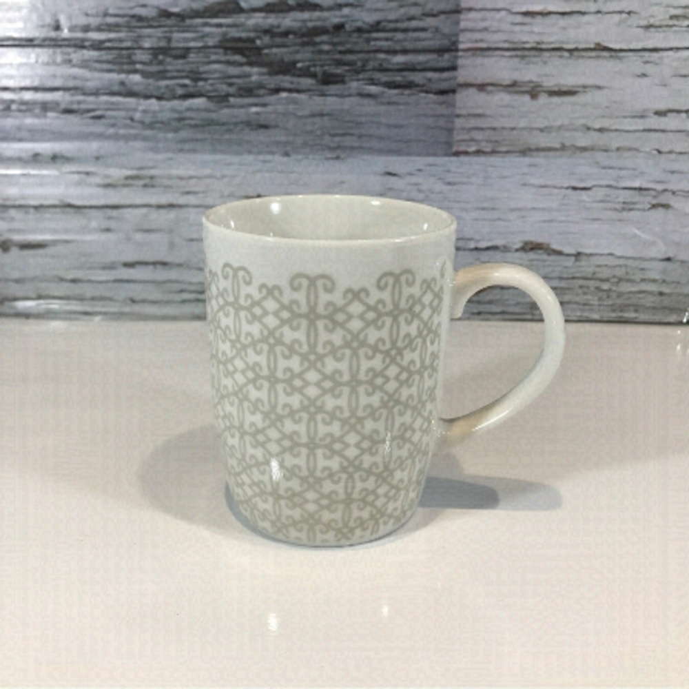 STARBUCKS 2015 Grey Geometric Lace Print Cup